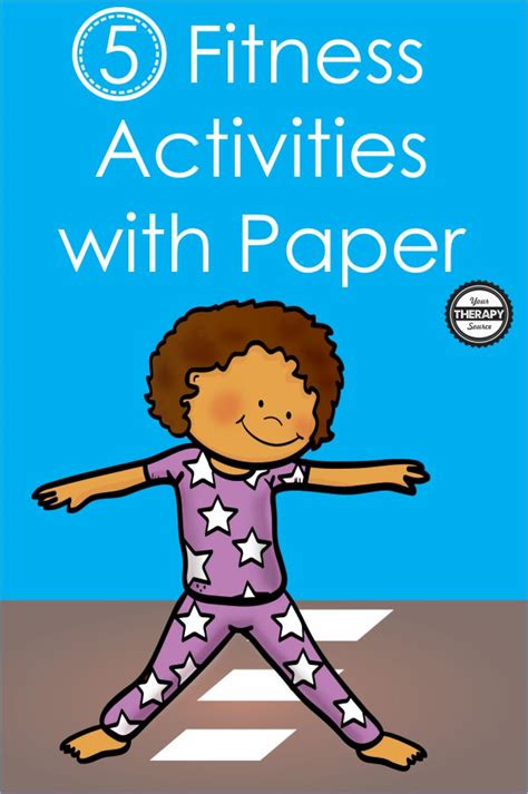 5 Fitness Activities for Kids to Do with Paper - Your Therapy Source