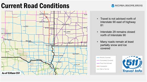 South Dakota Road Closures Map