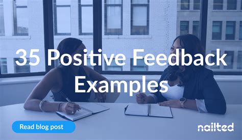 35 Positive Feedback Examples to Motivate your Employees (2023)