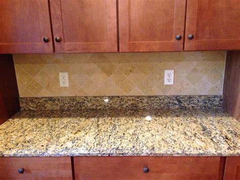 Clean and Simple Limestone Backsplash