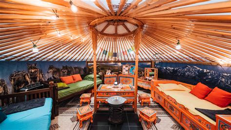 Traditional Mongolian Yurt Interior