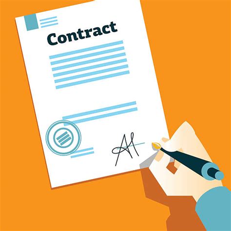 Royalty Free Sign Contract Clip Art, Vector Images & Illustrations - iStock