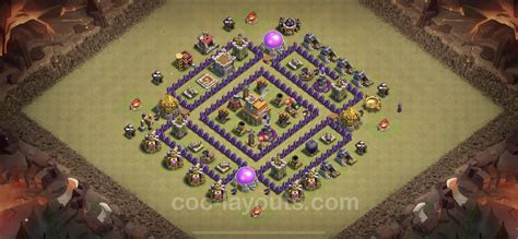 Best War Base TH7 with Link, Anti Air / Dragon - Town Hall Level 7 CWL ...