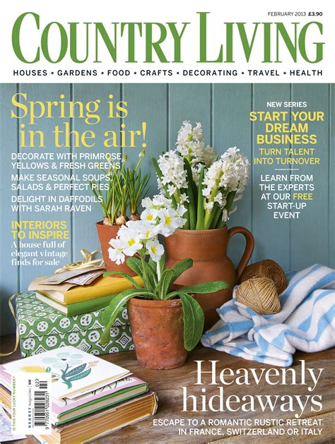 Country Living February 2013 cover countrylivinged.com | Country living magazine, Country living ...