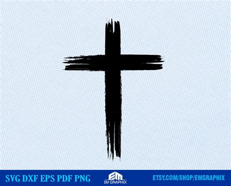 Distressed Cross SVG PNG Grunge Christian Cross Vector - Etsy