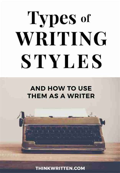 The 4 Main Types of Writing Styles and How to Use Them as a Writer