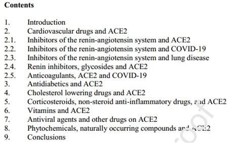 Many drugs increase ACE2 and COVID-19 (176 page review) - Dec 2020 | VitaminDWiki