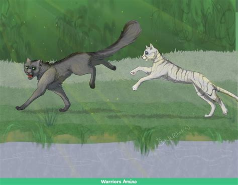 Graystripe and Silverstream, I was obsessed with these when I was younger. This piece took me ...