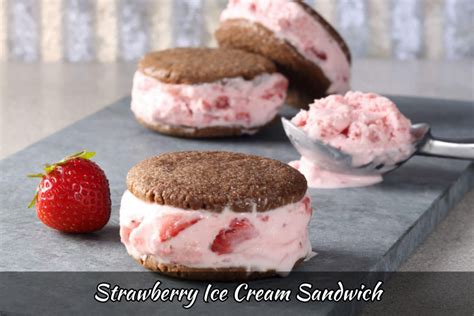 Strawberry ice cream sandwich: How to Make Strawberry ice cream ...