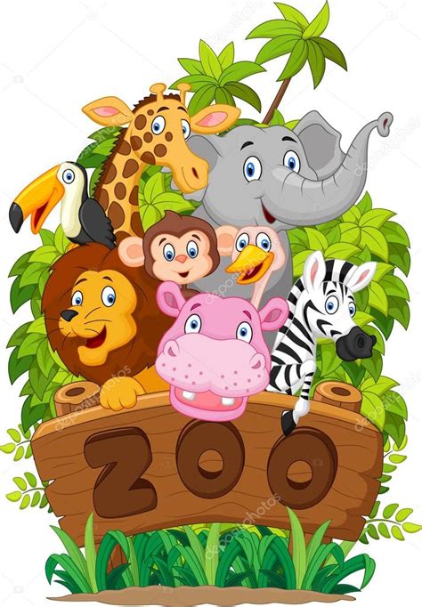 Animales de zoológico colección de dibujos animados 2022