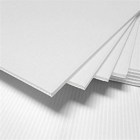 4mm Corrugated plastic sheets: 48 X 96 :10 Pack 100% Virgin White