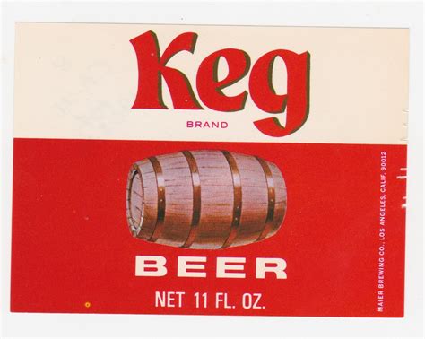 Keg Beer Label