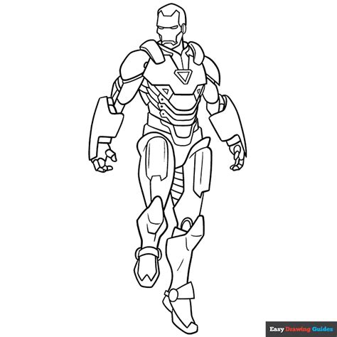 Iron Man Coloring Page | Easy Drawing Guides