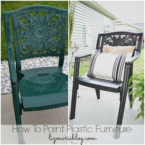 How To Paint Plastic Furniture & A Makeover - Liz Marie Blog