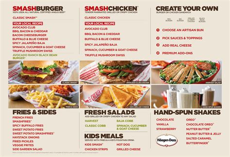 Smashburger Menu, Menu for Smashburger, Colonial, Orlando - Urbanspoon ...