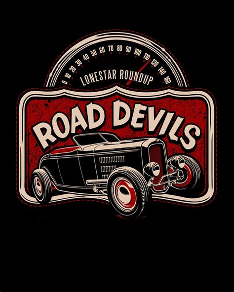 poster Art hot rod rockabilly | Hot rods, Vintage cars, Car art