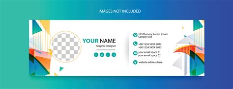 email footer template design for business promotional 25385388 Vector ...