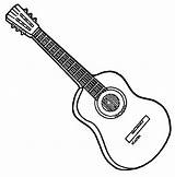 Coloring Pages Guitar  Coloring Home sketch template