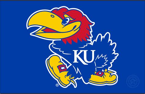 Kansas Jayhawks Logo - Alt on Dark Logo - NCAA Division I (i-m) (NCAA i ...