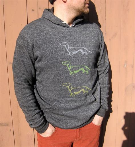 Dachshund Hoodie in Charcoal | Dog hoodie, Dog sweater, Hoodies