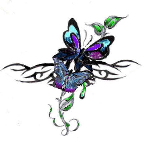 Cartoon Butterfly Tattoos - Cliparts.co