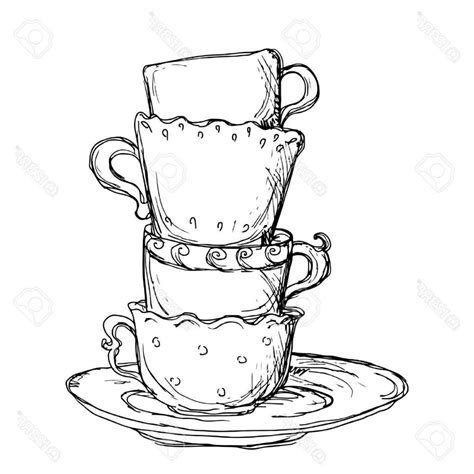 Tea Cup Drawing at GetDrawings | Free download