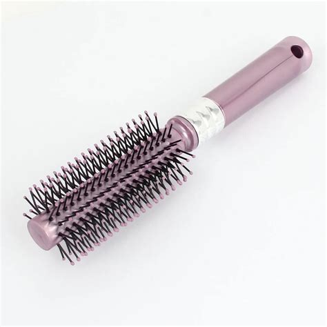 UXCELL Plastic Handle Round Hair Brush Hairbrush Salon Styling Bristles Brush Comb-in Styling ...