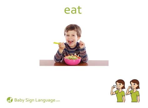 eat-Baby-Sign-Language | Baby sign language, Sign language for kids ...