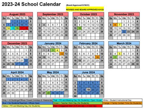 DISTRICT CALENDAR | Washington Local Schools