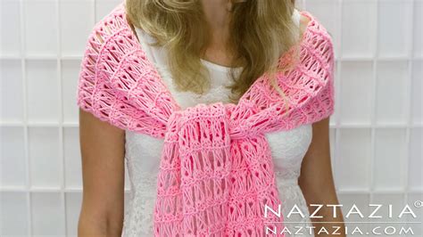 How to Crochet a Broomstick Lace Shawl - Naztazia