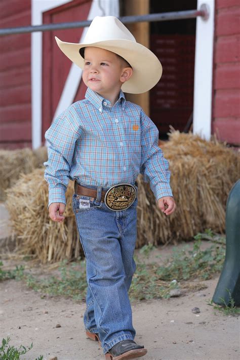 Cinch Long Sleeve Button Down Shirt | Baby boy cowboy, Baby clothes country, Country baby boy