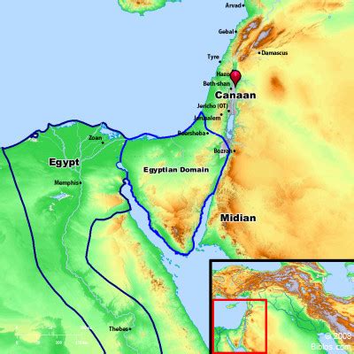 Bible Map: Canaan