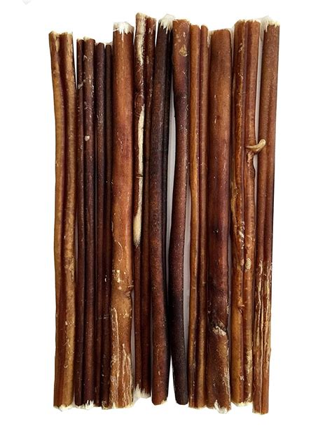 123 Treats - 12 Inch Bully Stick for Dogs (1 Pound Bag) 100% Natural Bulk Chews for Dogs ...