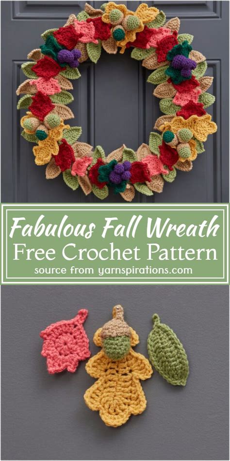 Free Crochet Fall Wreath Patterns