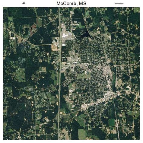 Aerial Photography Map of McComb, MS Mississippi