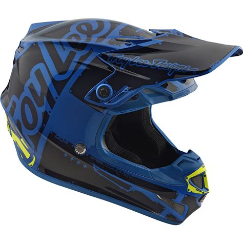 NEW Troy Lee Designs 2018 Mx SE4 Polyacrylite Factory Blue TLD ...