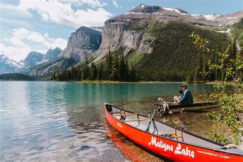 Maligne Lake (cruise/kayak info) | Camping alberta canada, Maligne lake ...