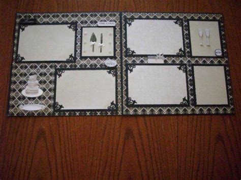 Wedding Album Bridal Premade Scrapbook Pages by TinksTableScraps | Custom scrapbook, Wedding ...