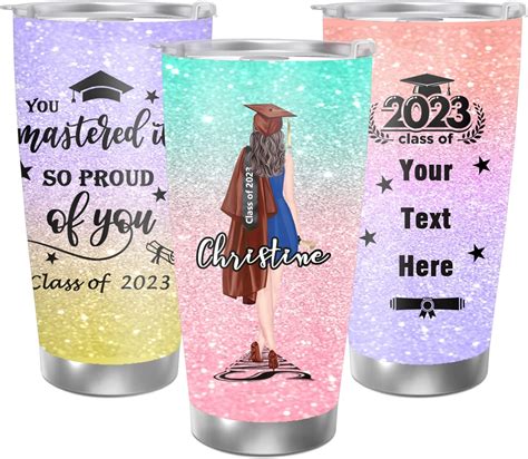 Amazon.com | Graduation Gifts For Her 2023, Custom Graduation Tumbler For Her, Personalized ...