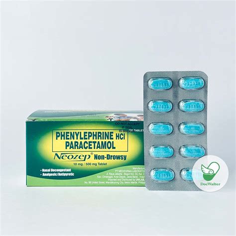 Neozep® Non-Drowsy (Phenylephrine HCl 10mg + Paracetamol 500mg) – DocWalter Pharmacy