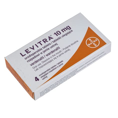 Buy Levitra (Vardenafil) 10mg Oro-dispersible Tablets