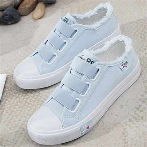 Canvas shoes woman sneakers 2018 trendy women vulcanize shoes size 35 40 solid candy colors ...