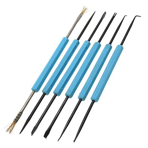 6pcs Double sided Soldering Welding Assist Aid Solder Electronice Components Tech Repair Tools ...