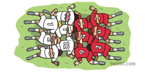 Scrum Open Eyes The Rugby World Cup Sport KS1 Illustration - Twinkl