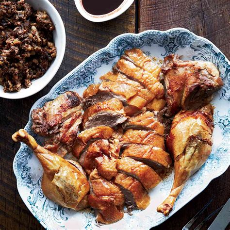 Roast Goose with Pork, Prune and Chestnut Stuffing Recipe - Kay Chun | Food & Wine
