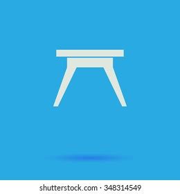 Small Table Blue Symbol Icon On Stock Vector (Royalty Free) 614922440 ...