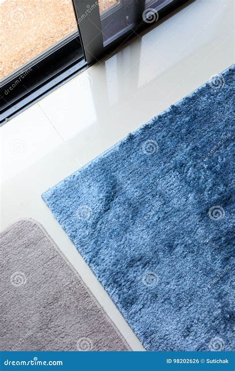 Blue Carpet Softness Texture Decoration Floor Interior Stock Photo - Image of color, furniture ...