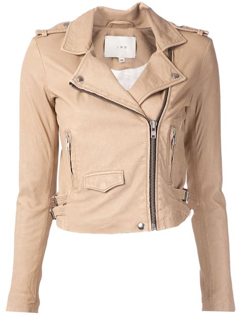 Hilary Duff's beige IRO Ashville leather jacket - My Fashion Wants