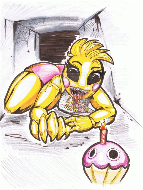 The New Chica from FNAF Fanart | Fnaf fanart, Fnaf, Friends animated