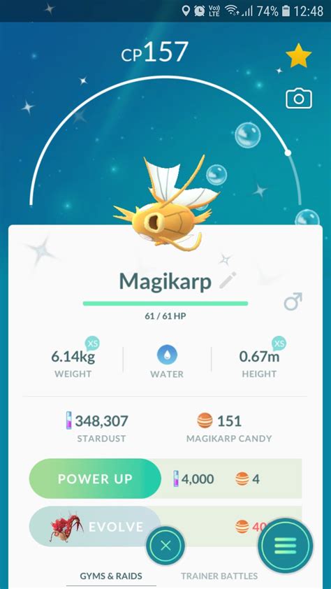 Shiny Magikarp rates? : TheSilphRoad